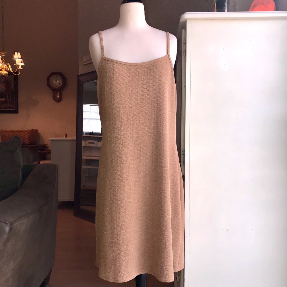 Beige Bodycon Scoop Neck Cami Dress - Picture 2 of 10